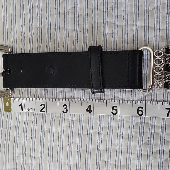 Harley Davidson Leather & Chain Belt - Picture 3 of 9